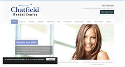 Desktop Screenshot of chatfielddental.co.uk