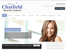 Tablet Screenshot of chatfielddental.co.uk